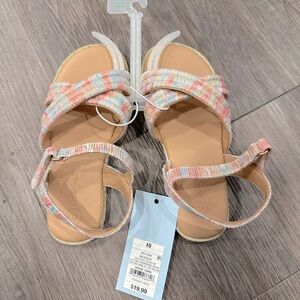 Cat & Jack Sandles Little Girls Size 10 NWOT